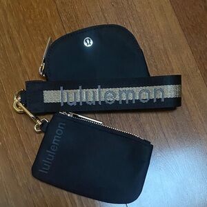 lululemon athletica Black and Gold Bag Set